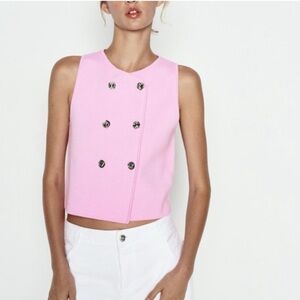 Pink Sleeveless Top